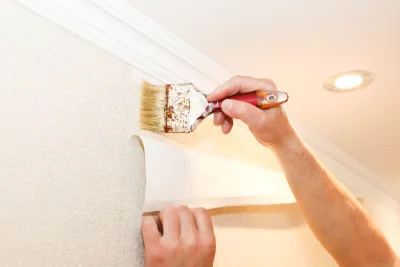 Pose de papier peint à Jabrun — revêtements muraux et toiles de verre